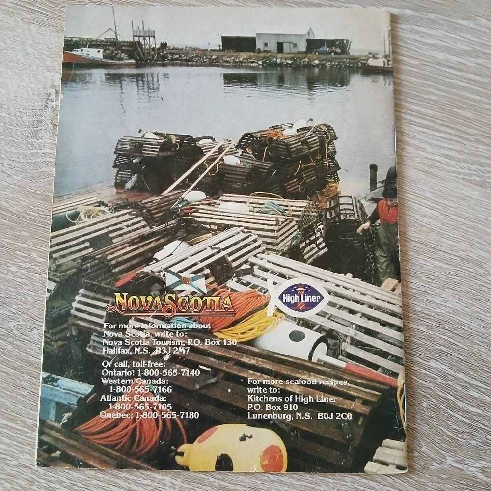 Nova Scotia High Liner Tourist Brochure on Favorite Fish Dishes Colorful 1975